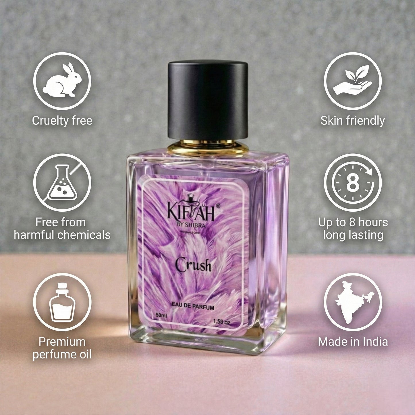 Crush Perfume for Women | Sweet Floral Vanilla Fragrance | 50ml