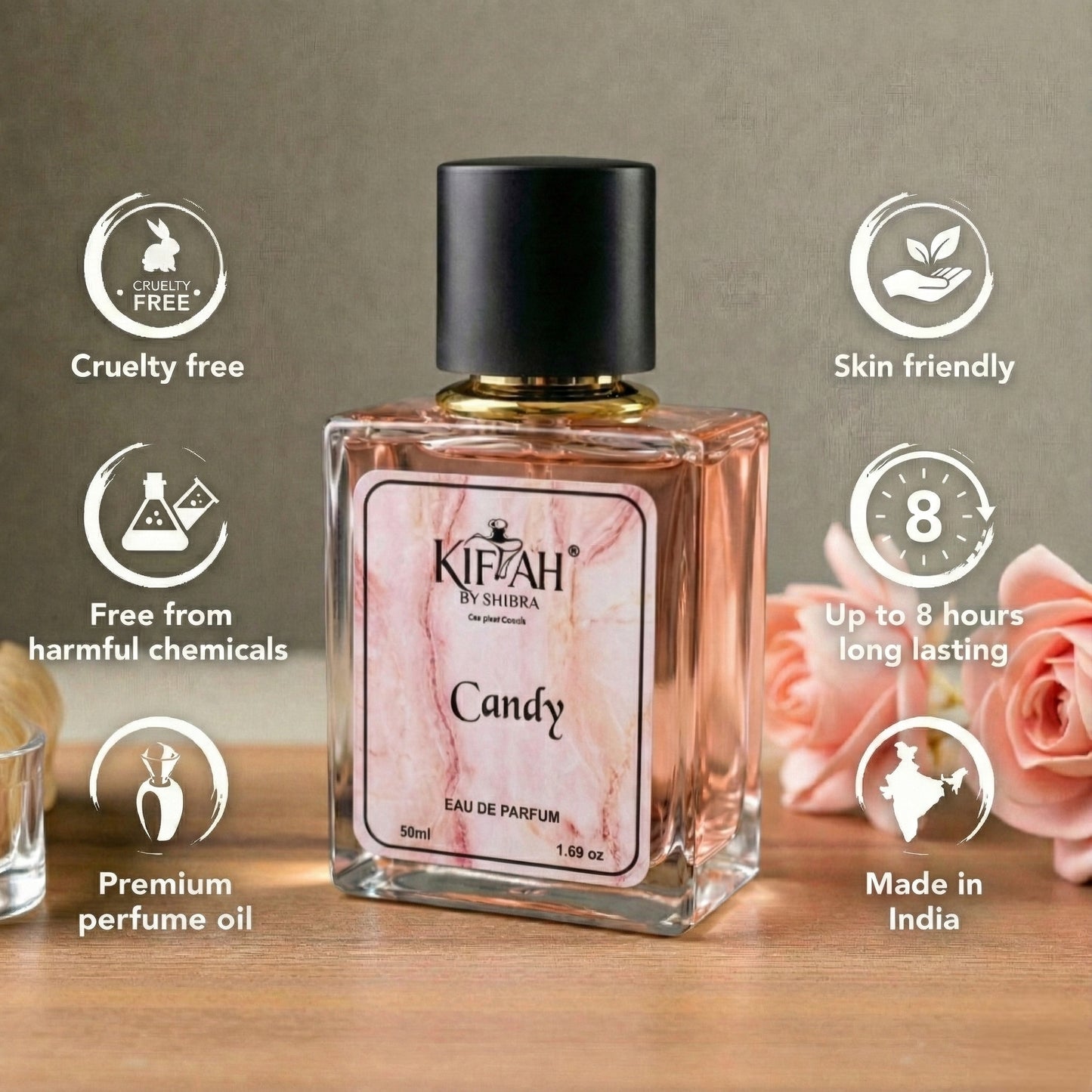 Candy Perfume for Women | Long Lasting Sweet & Floral Fragrance | by KIFAH | Eau de Parfum – 50ml