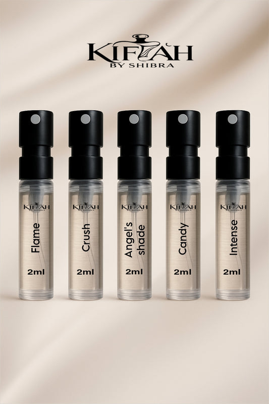 Luxury Perfume Tester Pack – Set of 5 | Kifah by Shibra